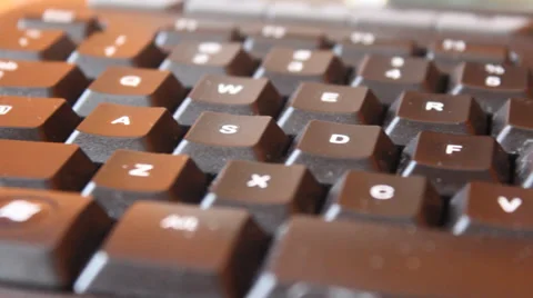 Computer Keyboard Stock Footage 35226611
