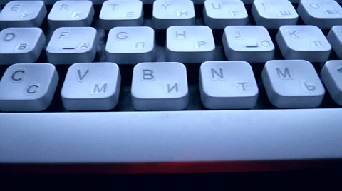 Computer keyboard Stock Footage 42998441