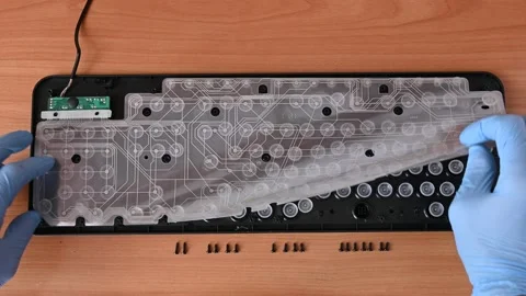 Computer keyboard Stock Footage 182065476