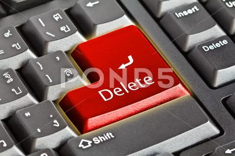Computer keyboard - green key Stock Illustration