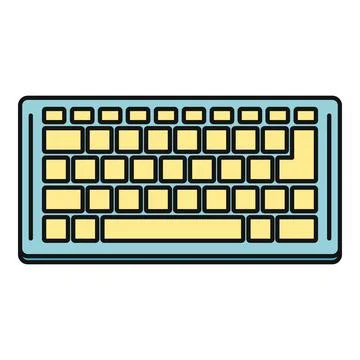 Computer keyboard hardware device for typing input 스톡 일러스트