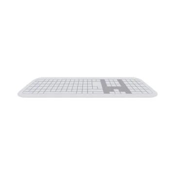 Computer keyboard hardware isolated icon Illustrazione stock