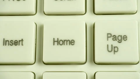 Computer keyboard Home key. Video stock 149666361