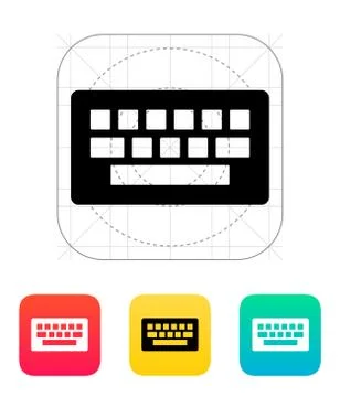 Computer keyboard icon. Stock Illustration