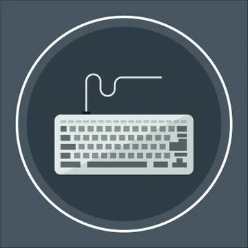 Computer keyboard icon - stock vector Stock Illustration