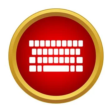 Computer keyboard icon symbolizing digital data input technology 스톡 일러스트