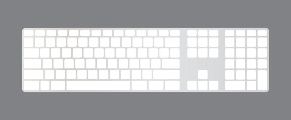 Computer keyboard Stock Illustration