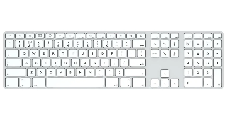 Computer keyboard Stock Illustration
