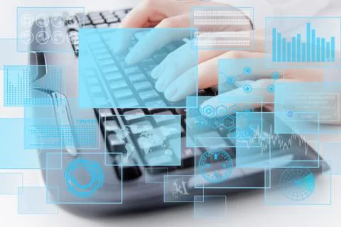 Computer keyboard Stock Illustration