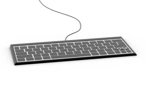Computer keyboard Free Stock Illustration