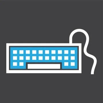 Computer Keyboard Stock Illustration