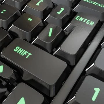 Computer keyboard Stock Illustration