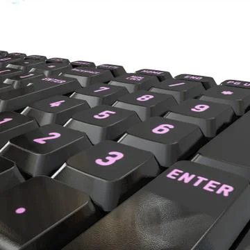Computer keyboard Stock Illustration