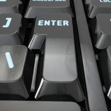 Computer keyboard Stock Illustration
