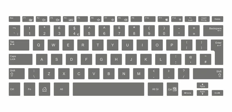 Computer keyboard Stock Illustration