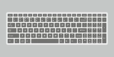 Computer keyboard Stock Illustration