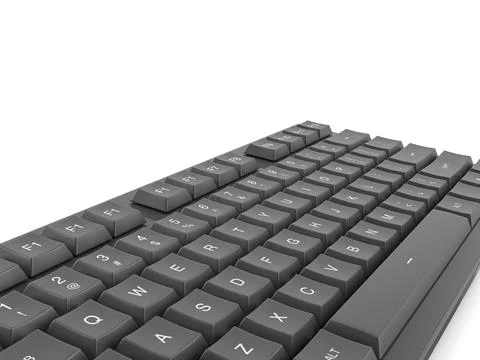 Computer keyboard Stock Illustration