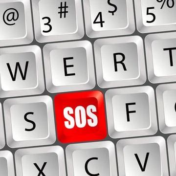 Computer Keyboard Stock Illustration