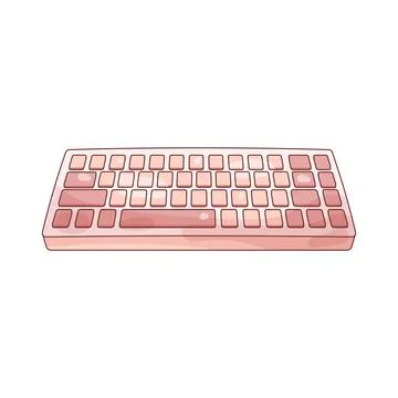 Computer keyboard Stock Illustration