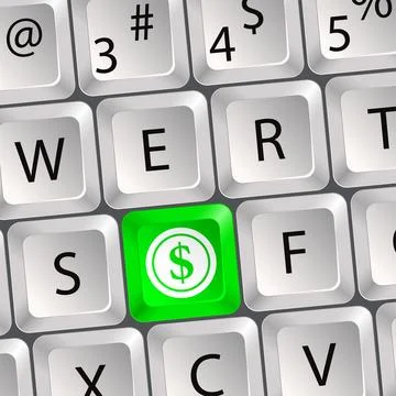Computer Keyboard Stock Illustration