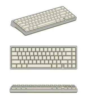 Computer Keyboard Stock Illustration
