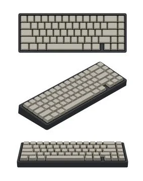 Computer Keyboard Stock Illustration