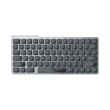 Computer keyboard illustration Stock Illustration
