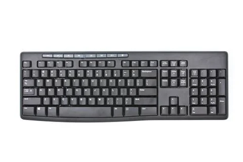 Computer keyboard isolated on white background Stock Photos