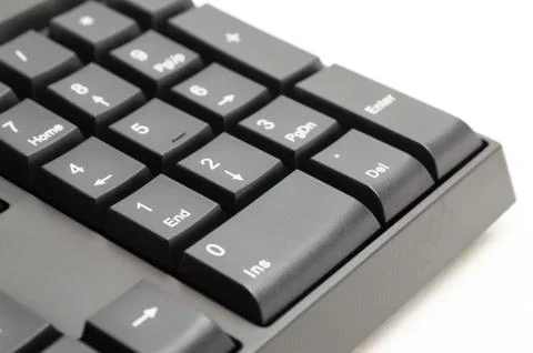 Computer keyboard isolated on white background Stock Photos