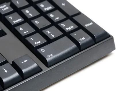 Computer keyboard isolated on white background Stock Photos