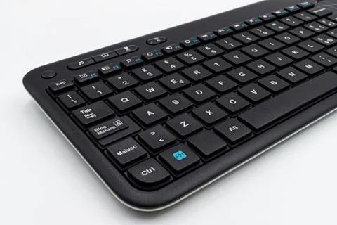 Computer keyboard isolated on white background Stock Photos