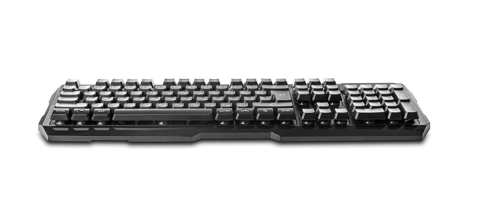 Computer keyboard isolated on the white background. Stock Photos