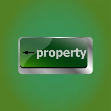 Computer Keyboard key with company button. Business concept Illustrazione stock