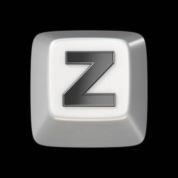 Computer keyboard key FONT. Letter Z 3D Computer keyboard key FONT. Letter... Foto stock