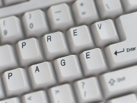 Computer keyboard key text closeup 写真素材