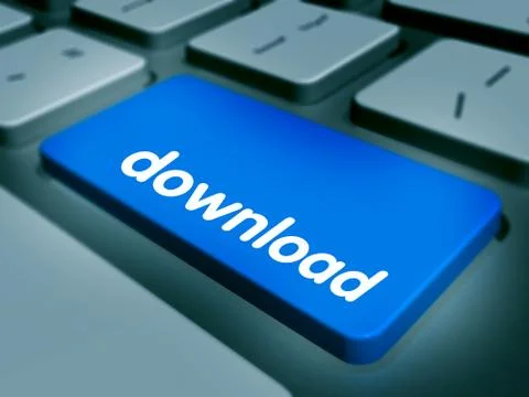 Computer keyboard keys labeled Stock Illustration