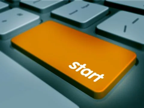 Computer keyboard keys labeled Illustrazione stock