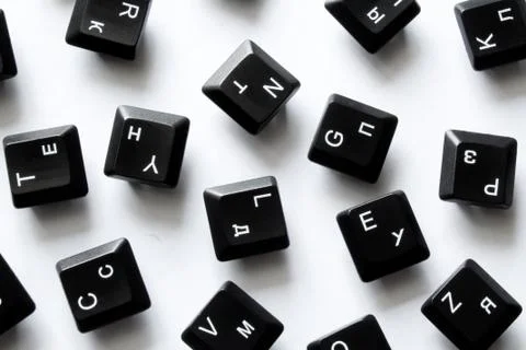 Computer keyboard keys Stock Photos