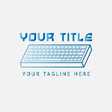Computer Keyboard Logo Stock Illustration