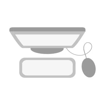 Computer keyboard mouse device Stock Illustration