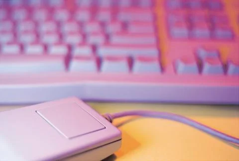 Computer keyboard &amp; mouse Foto stock