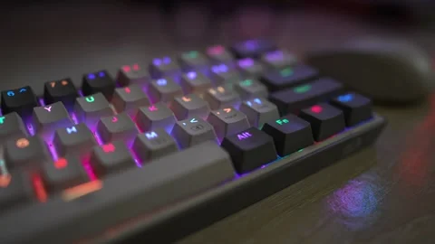 Computer keyboard mouse view footage Stock Footage 290950740
