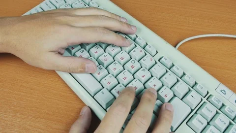 Computer keyboard is not working Stock Footage 70169939