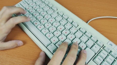 Computer keyboard is not working Stock Footage 70170015