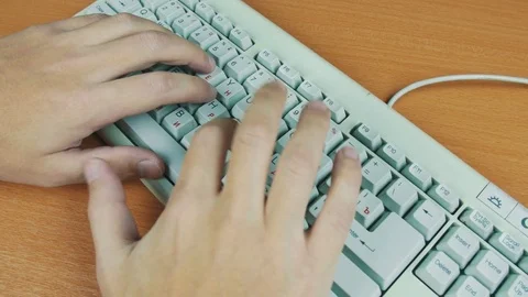 Computer keyboard is not working Stock Footage 70170139