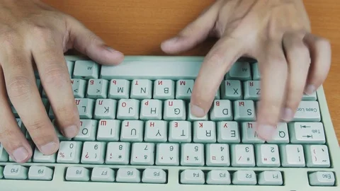 Computer keyboard is not working Stock Footage 70170272