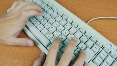 Computer keyboard is not working Stock Footage 70170580