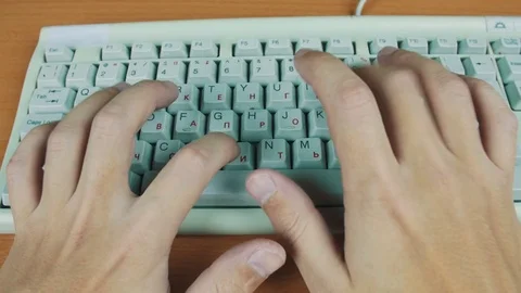 Computer keyboard is not working Stock Footage 70170861
