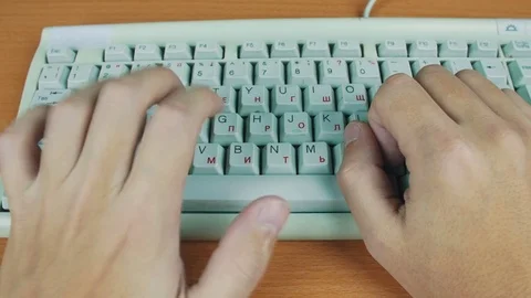 Computer keyboard is not working Stock Footage 70171484
