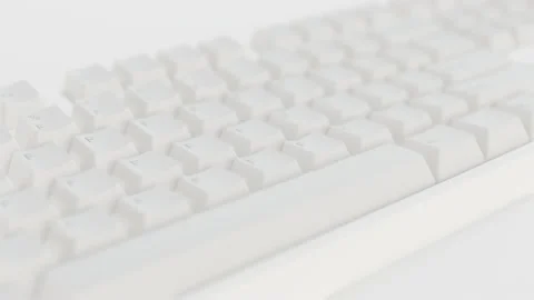 Computer keyboard with only the letter F Stock Footage 165277053